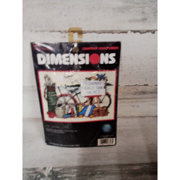 Dimensions Counted Cross Stitch Finally Time For Me 7 Inch X 5 In Dated 1999 New - Picture 6 of 11